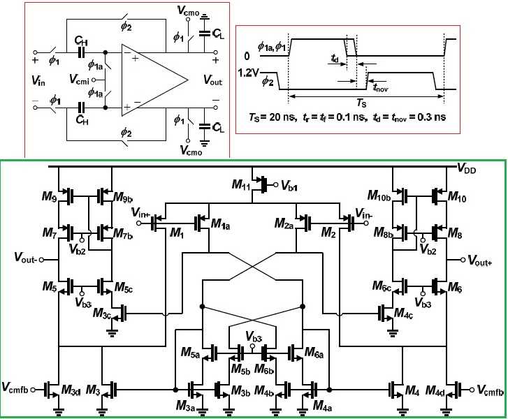 طراحی و شبیهسازی fully-differential single-stage multi-path OTA با نرمافزار hspice